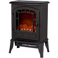 Elektrokamin 2000w Schwarz 2 Heizstufen Flammeff Torino - Schwarz, KONVENTIONELL, Kunststoff (38/56,5/24cm)
