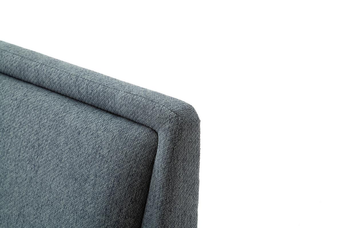 Polsterbett Frieda 180x200cm Blau - Blau/Eichefarben, KONVENTIONELL, Textil (180/200cm) - Livetastic