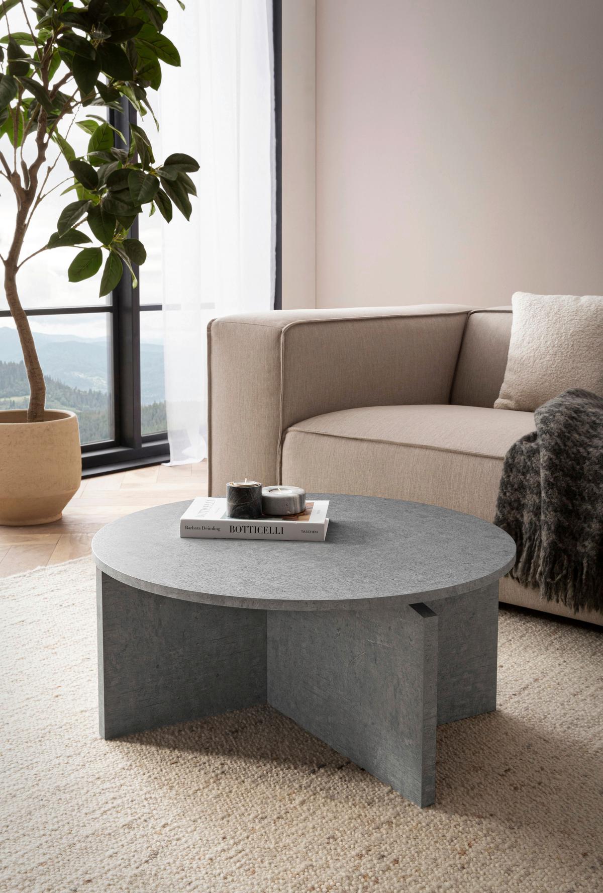 Couchtisch Grau L: 70 cm - Grau, Design, Holzwerkstoff (70/70/33cm) - Livetastic