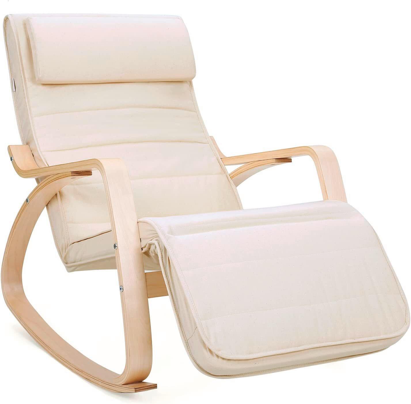 Relaxsessel Mit Nackenstütze L: Ca. 115 Cm, Beige - Beige, Trend, Holz/Textil (115/91/55cm) - Boxxx