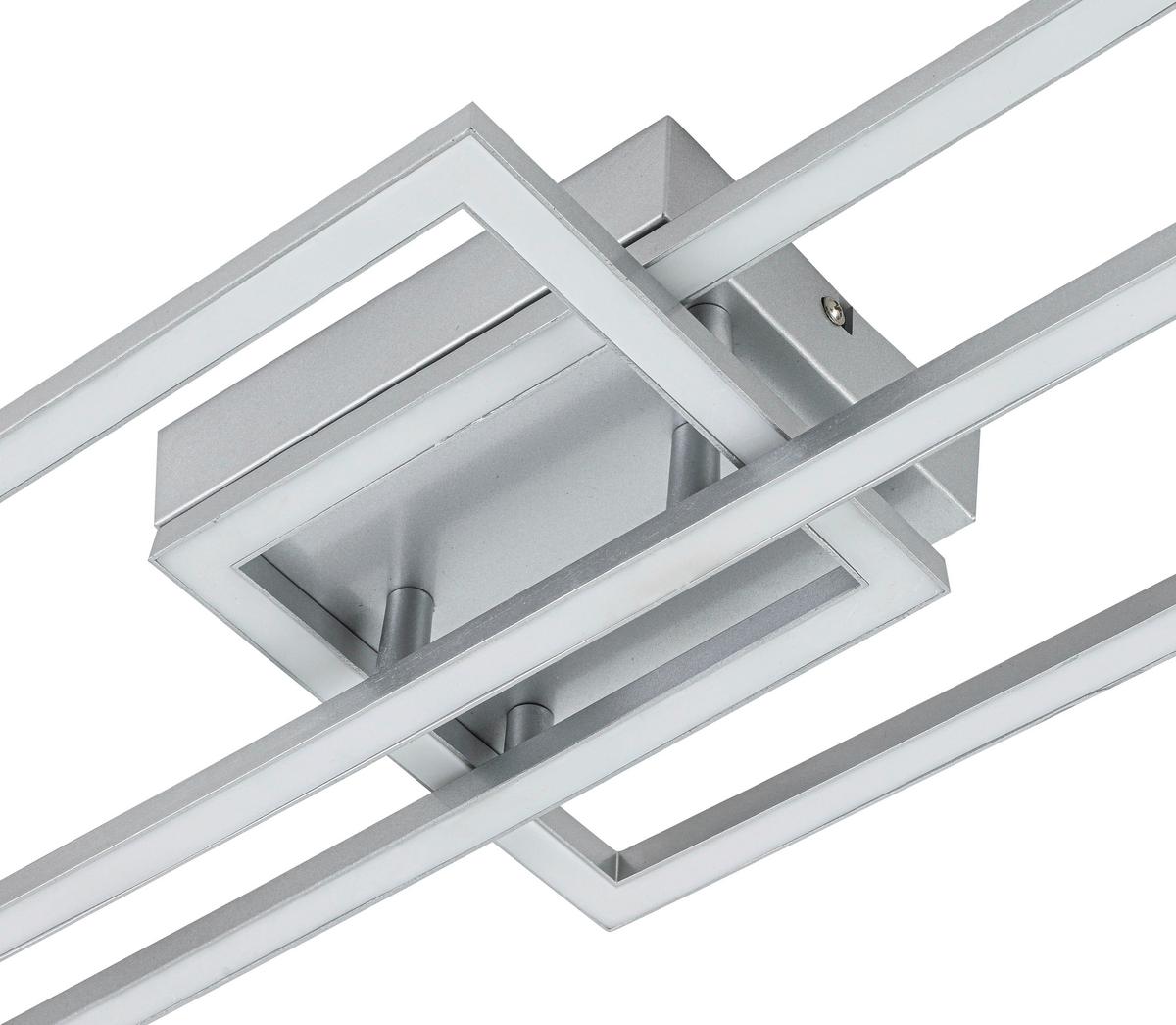 Stropní LED svítidlo BIOLI - barvy stříbra/barvy chromu, Moderní, kov/plast (63/24,5/7,7cm) - Mömax