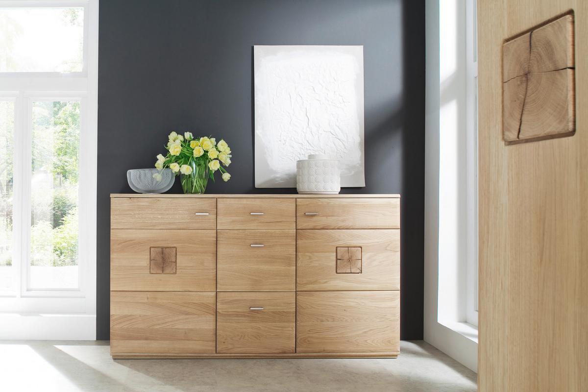 Sideboard teilmassiv 165 cm Bologna Eichefarben - Eichefarben, Design, Holz/Holzwerkstoff (165/92/44cm) - Livetastic