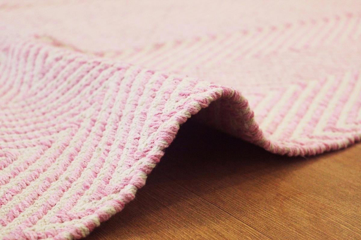 Flachwebteppich Aperitif 510 Rosa B: 160 Cm - Rosa, KONVENTIONELL (160/230cm)
