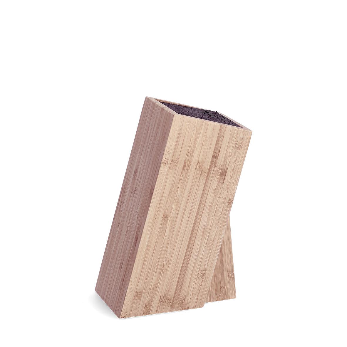 Messerblock Naturfarben B: 16 Cm - Naturfarben, Basics, Holz (16/11/26cm) - Zeller Present