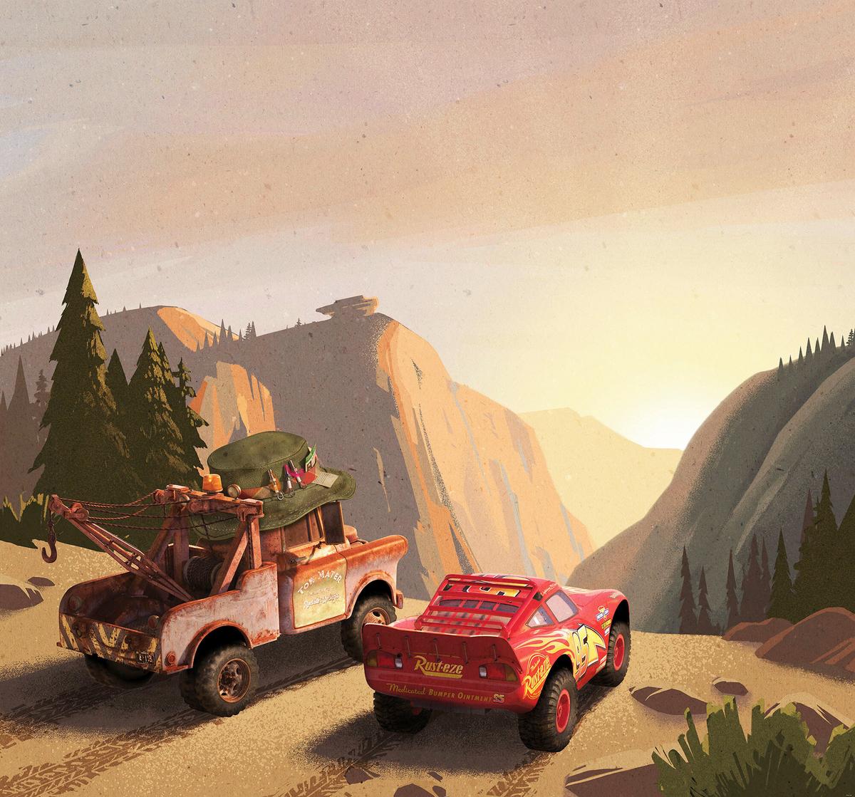 Fototapete Cars Sundown - Multicolor, Trend, Papier (300/280cm)