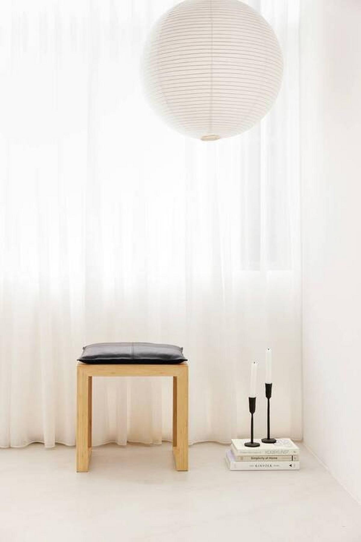 Bankauflage Lederkissen Schwarz B: 45 cm - Schwarz, Design, Leder (45/3/35cm) - MID.YOU