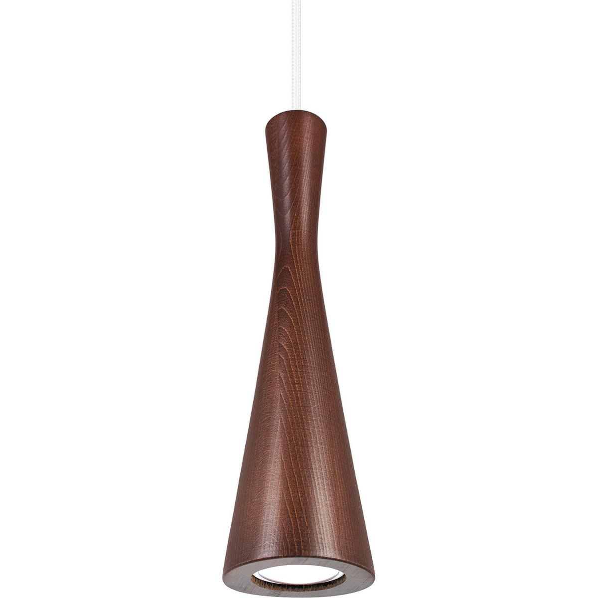 Hängeleuchte 8510130 Vegas - Nussbaumfarben/Weiß, Natur, Holz (10/90-140cm)