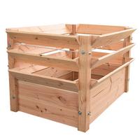Hochbeet Echtholz Lärche 124x73x91 Cm Lärchefarben - Lärchefarben, Basics, Holz (124/73/91cm)