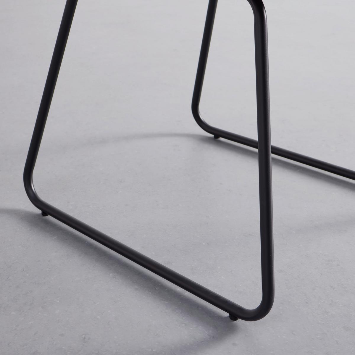 Židle AVA světle šedá, červená - šedá/černá, Moderní, kov/dřevo (49/85/62cm) - Bessagi Home