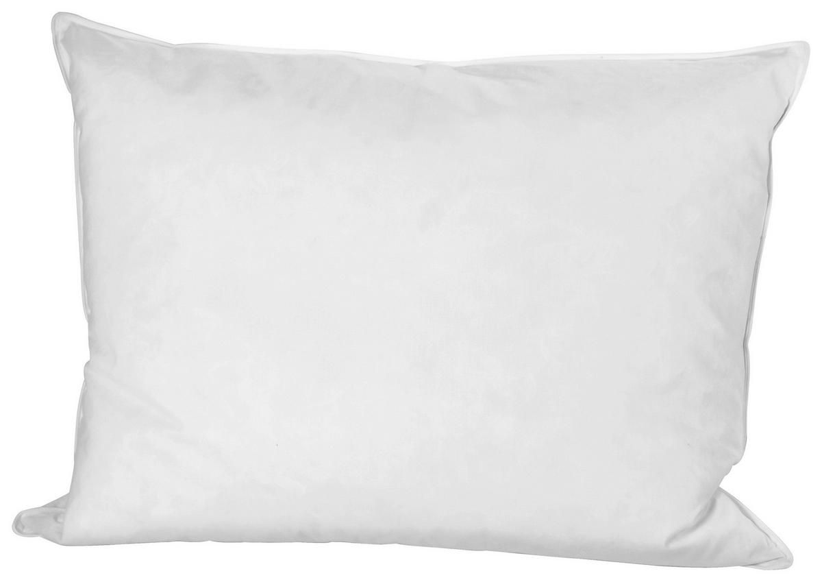 Polster Erwin 70x90 Cm Füllung: Federn/daunen - Weiß, KONVENTIONELL, Textil (70/90cm) - Ele