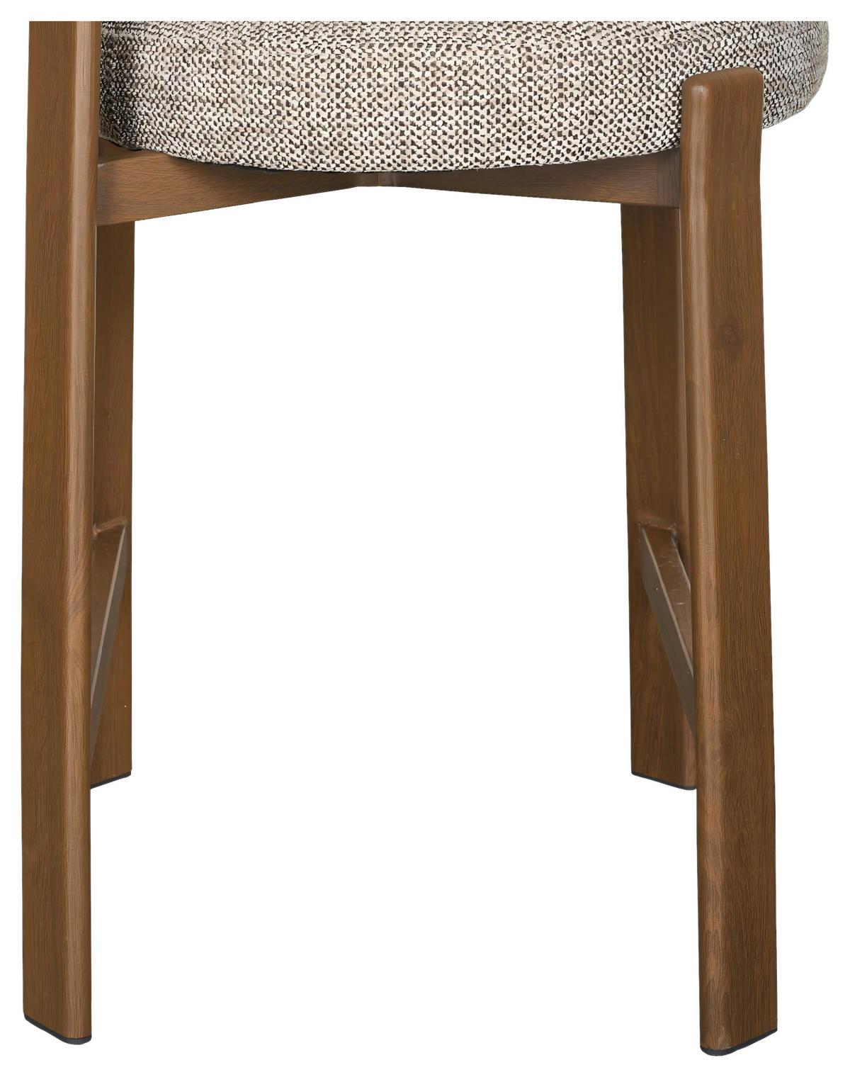 Barhocker Bilbao Braun B: 52 cm - Walnussfarben/Braun, MODERN, Textil/Metall (52/90,5/53,5cm) - Livetastic