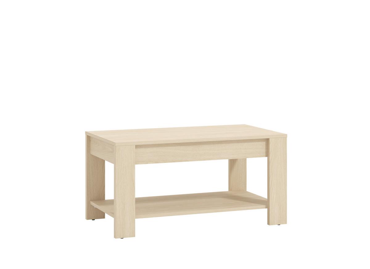 Dohányzóasztal Clent - tölgyfa színű, Modern, faalapú anyag (90/45,5/49,5cm)