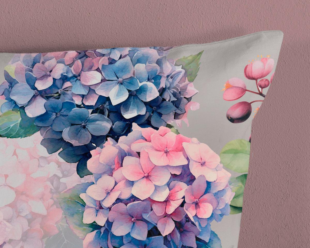 WENDEBETTWÄSCHE JULIA - Hellrosa/Hellgrau, Design, Textil (140/200cm)