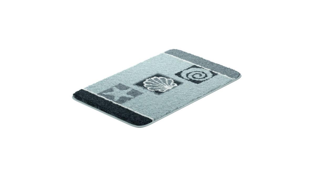 Badematte Aquatica - Grau, Basics, Textil (50/80cm) - Grund