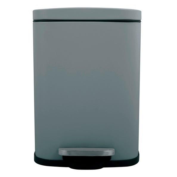 Treteimer Akira 12 Liter Dunkelgrau Metall - Dunkelgrau/Schwarz, Basics, Kunststoff/Metall (28/19,3/37,9cm) - Spirella