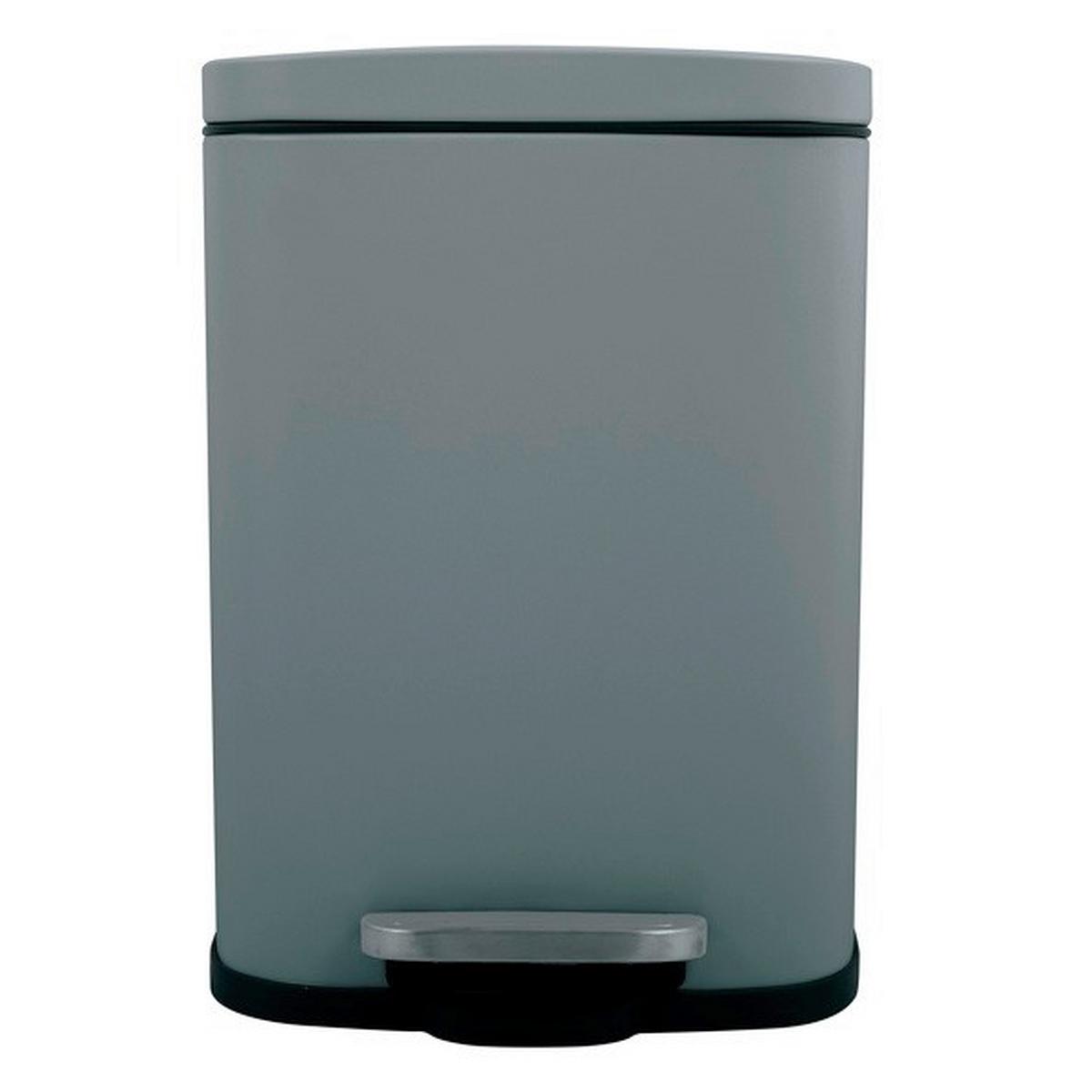 Treteimer Akira 12 Liter Dunkelgrau Metall - Dunkelgrau/Schwarz, Basics, Kunststoff/Metall (28/19,3/37,9cm) - Spirella