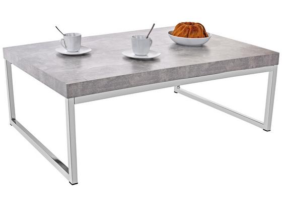 Konferenčný Stolík Genova - svetlosivá/strieborná, Moderný, kov/kompozitné drevo (110/36/70cm) Konferenčný Stolík Genova - svetlosivá/strieborná, Moderný, kov/kompozitné drevo (110/36/70cm)