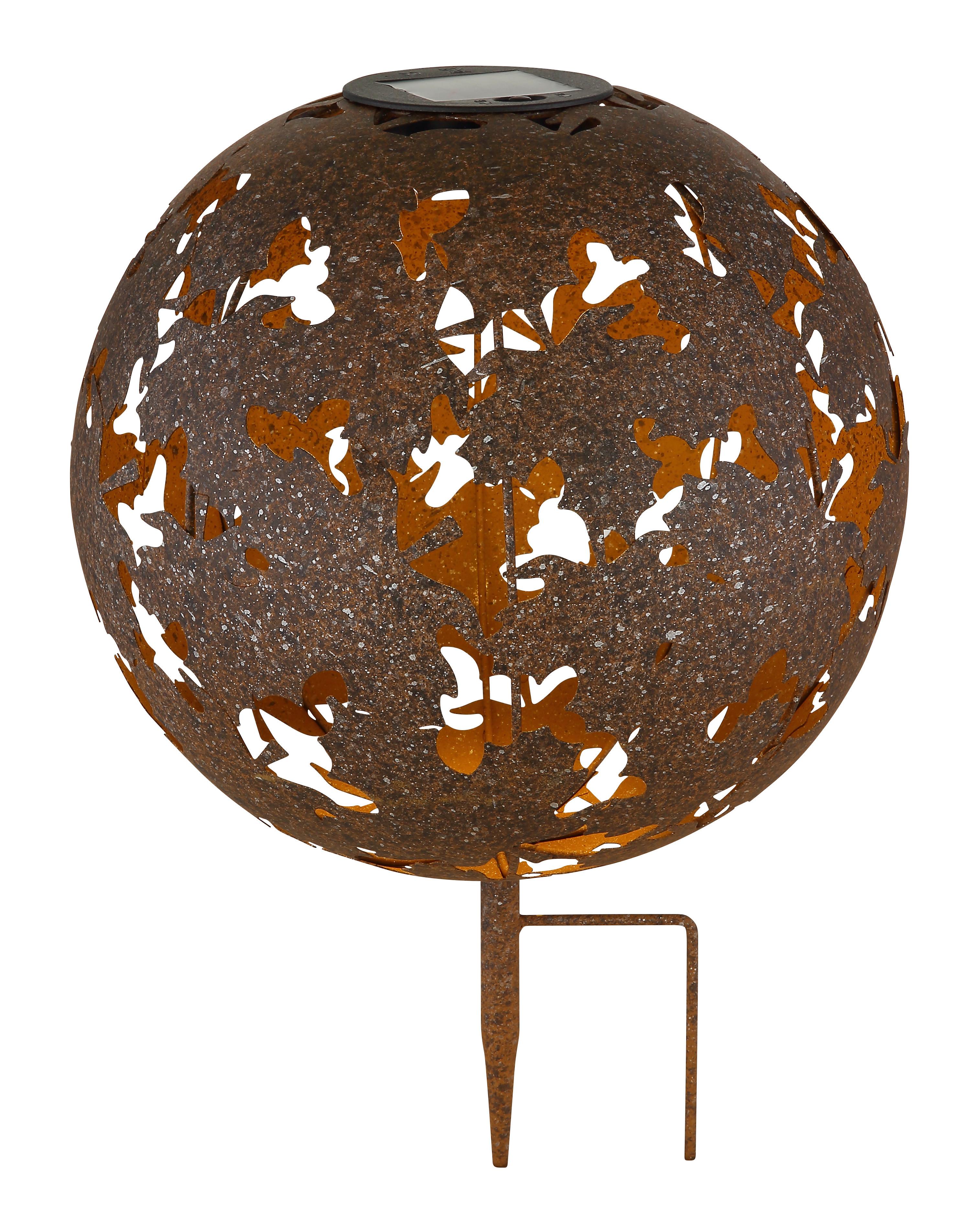 Solarleuchte, Rostfarben,3000k 36749_solar - Rostfarben, Basics, Metall (27/37cm) - Globo
