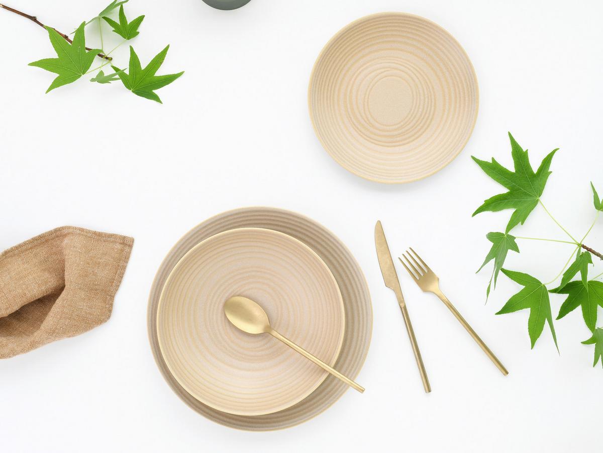 Kombinovaný servis 12- dielny, piesková - piesková, Basics, keramika - Creatable