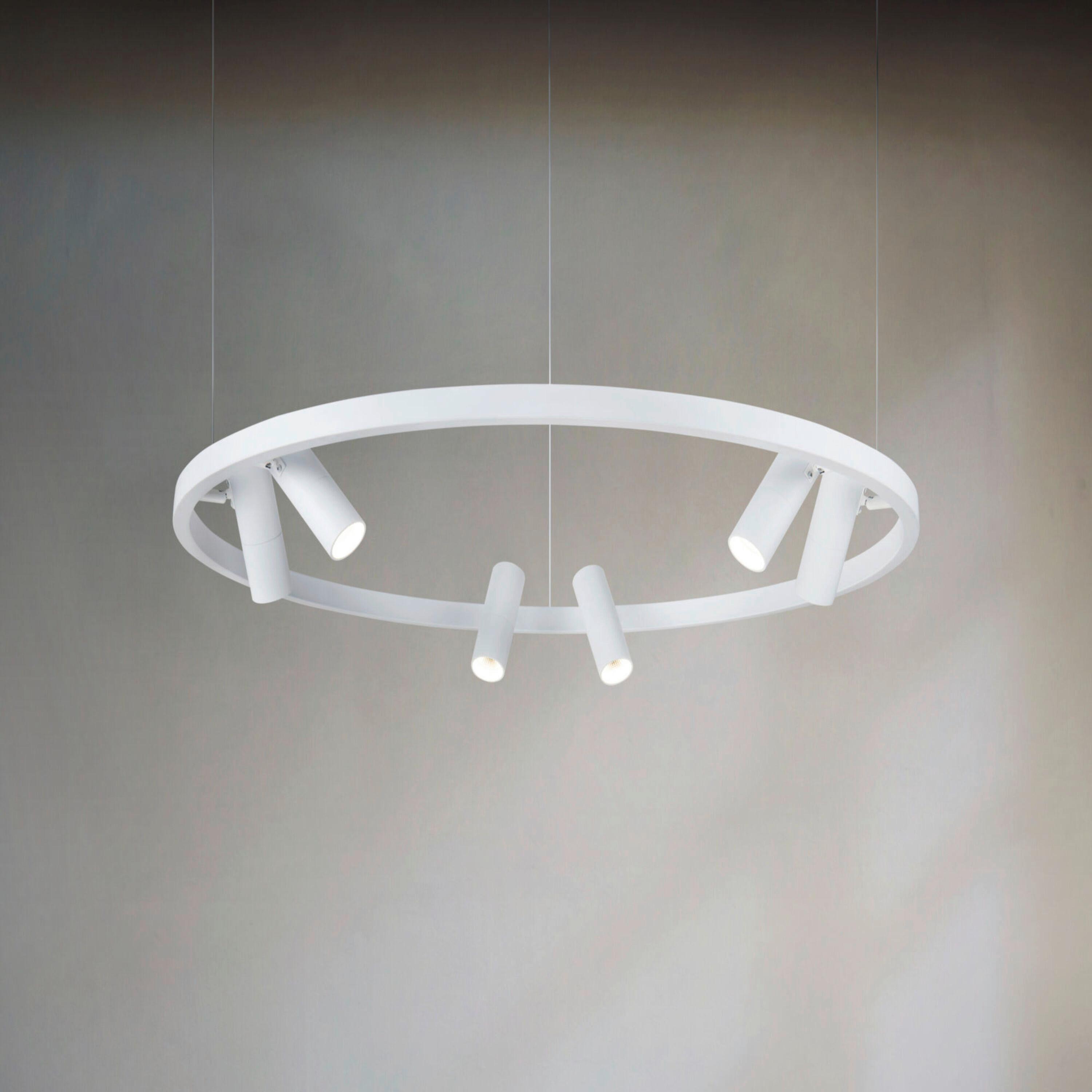 Pendelleuchte Satellite - Weiß, Basics, Metall (90/90/120cm) - MAYTONI