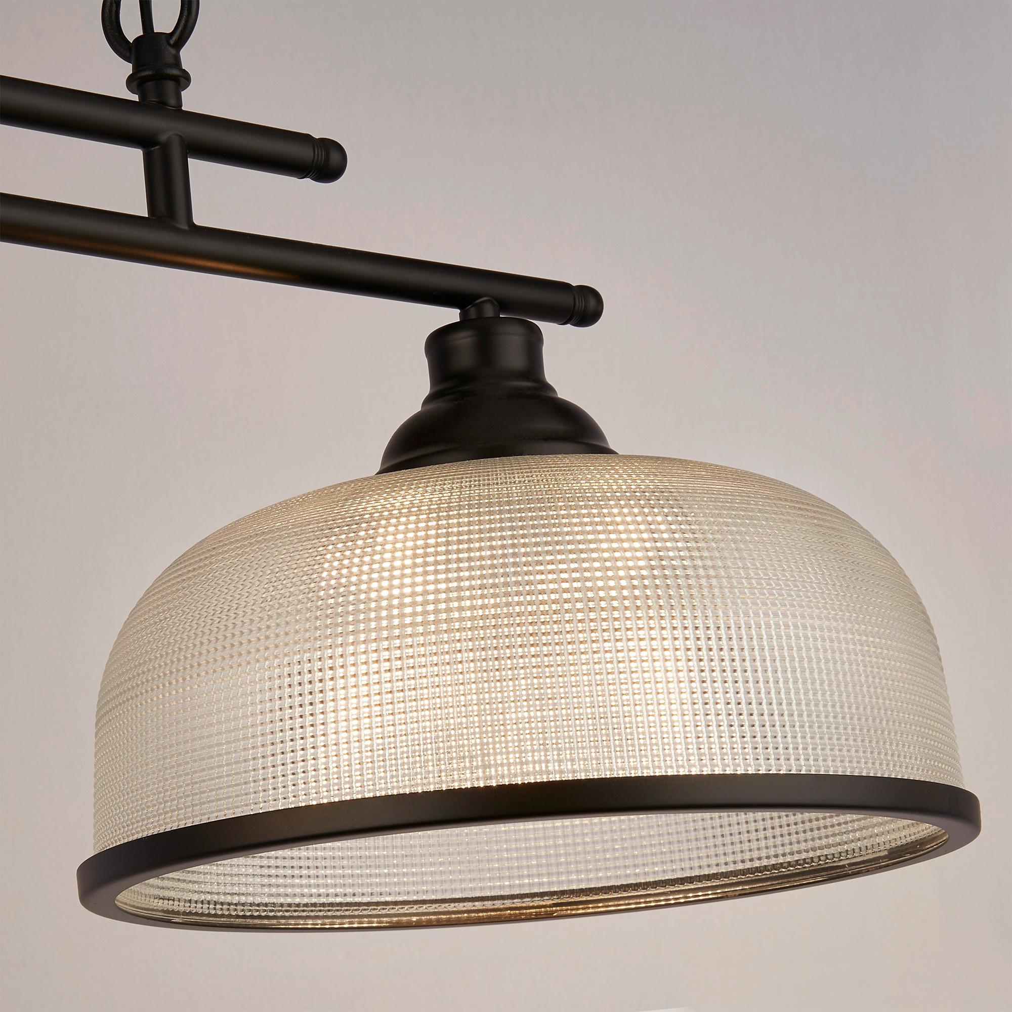 Hängeleuchte 3593-3bk - Schwarz, Basics, Glas/Metall (27/27/99cm)