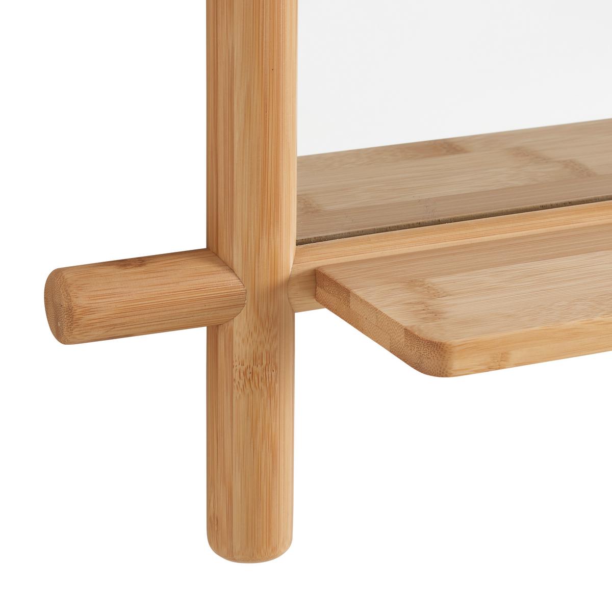 Zrkadlo BONNIE, bambus - prírodná farba, Modern, drevo/kompozitné drevo (55/74/12cm) - Mömax