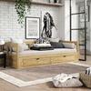 Ausziehbett Kiefer +lattenrost 90x200 Cm Livio Natur - Naturfarben, MODERN, Holz/Holzwerkstoff (90/200cm) - MID.YOU