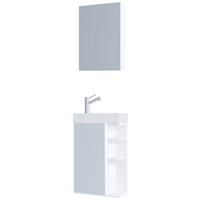 Gästebad Lumia - Weiß, MODERN, Glas/Keramik (40cm) - MID.YOU