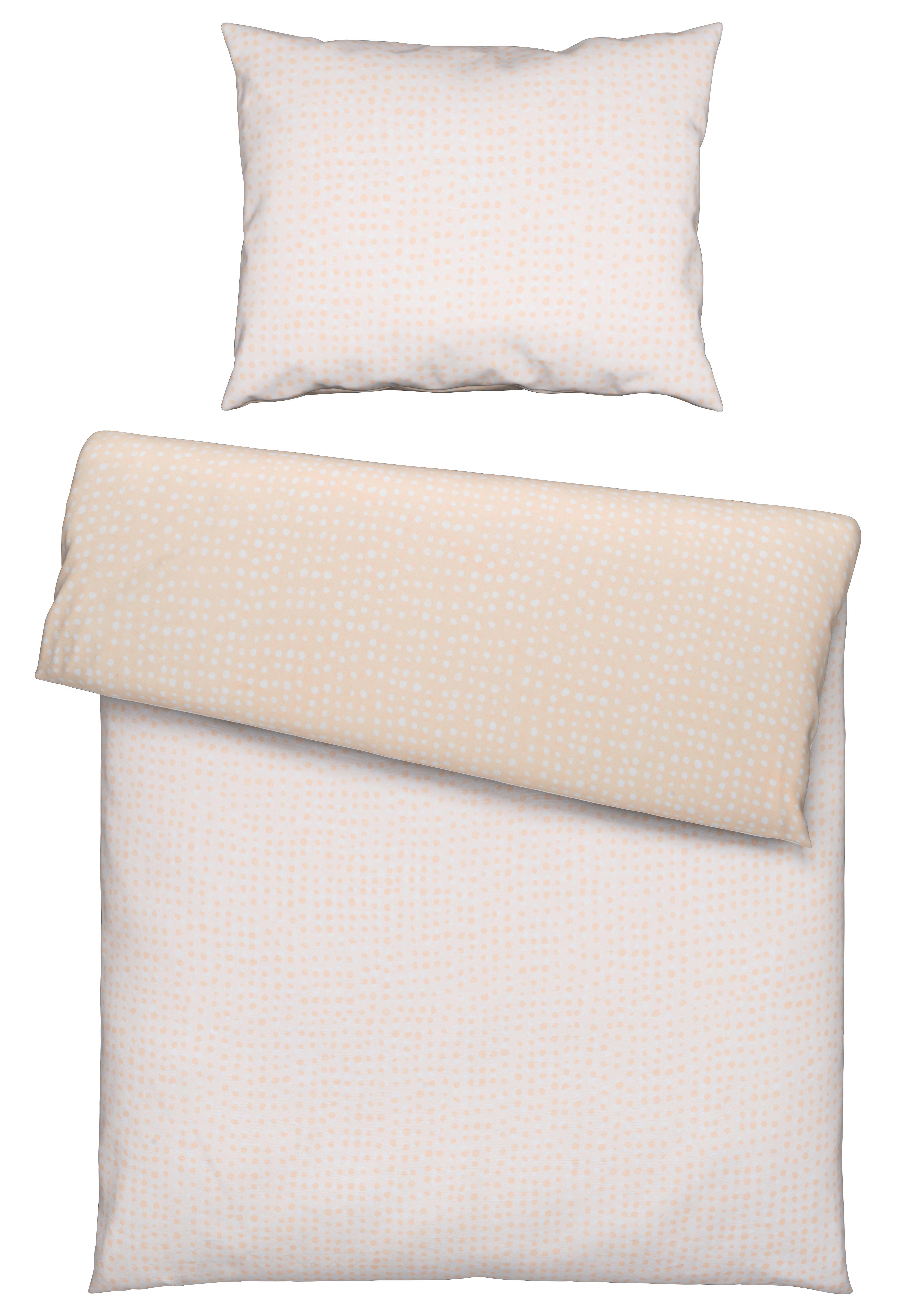 Oboustranné povlečení Luise Wende, 70/90 140/200cm - bílá/světle růžová, Moderní, textil (140/200cm) - Modern Living