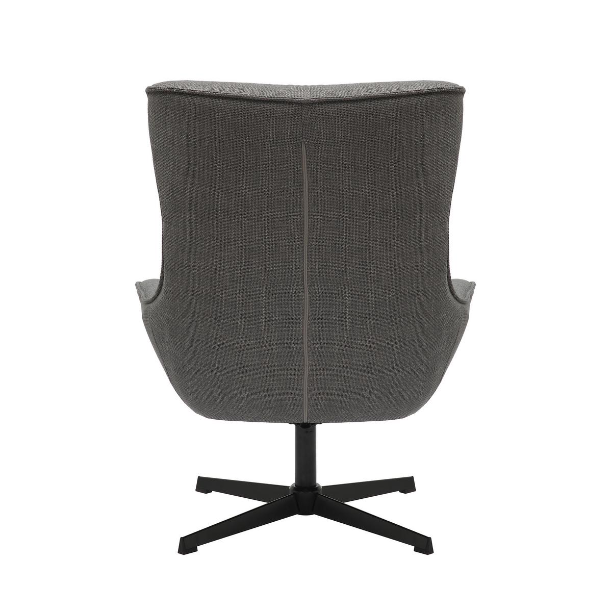 Sessel Grau B: 85 Cm - Schwarz/Grau, MODERN, Textil (85/103/83cm) - Livetastic