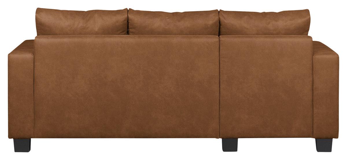 Ecksofa Grenwood Cognac S: 144x200 cm - Cognac/Braun, Design, Textil (144/200cm) - MID.YOU