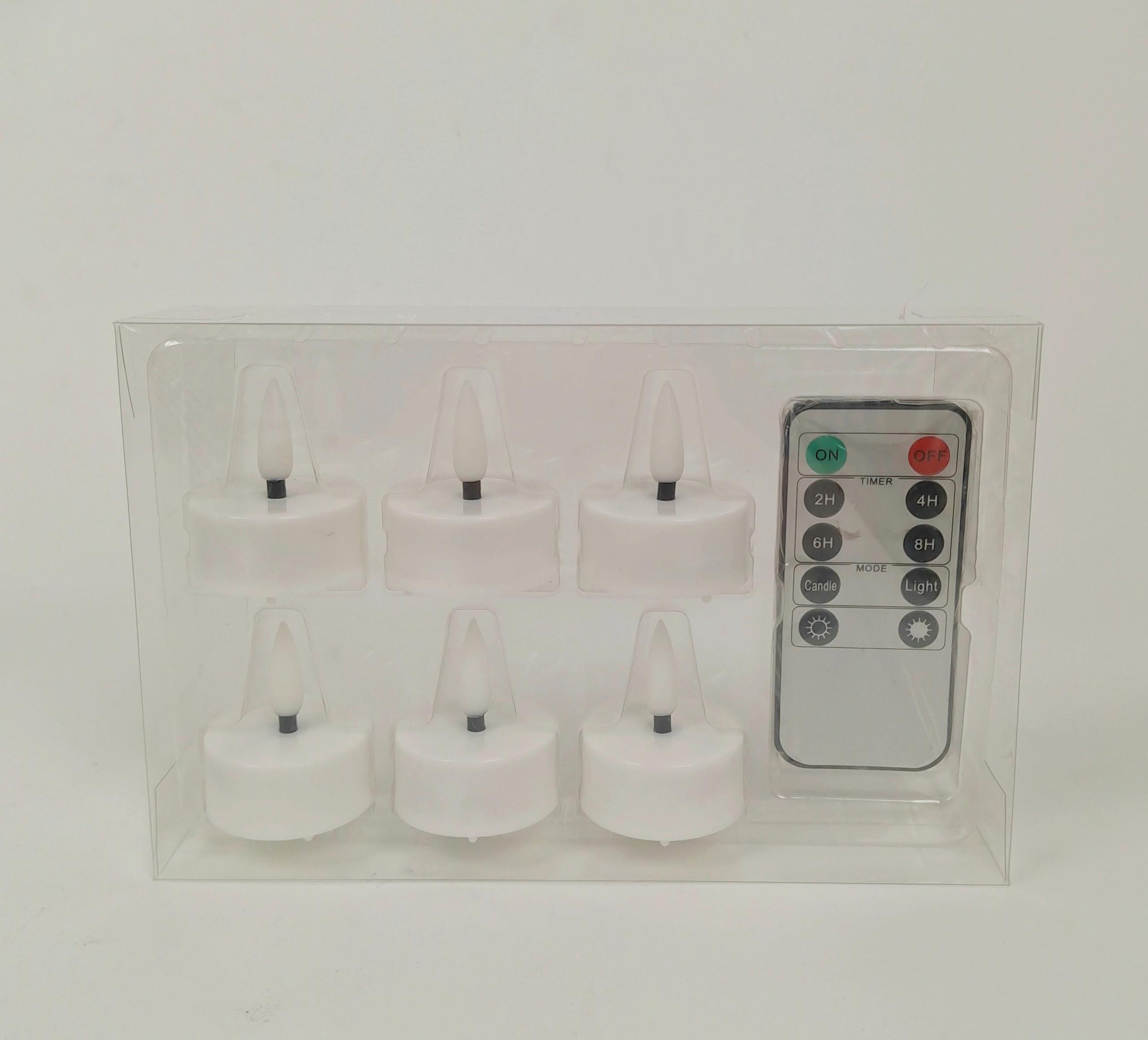 Led-es Teamécses Frieda 6 Darabos - fehér, Basics, műanyag (18,5cm) - James Wood