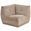 Modul Sofa Giselle Ecke B: 105 Cm Cord Taupe - Taupe, Trend, Textil (105/80/105cm) - Livetastic