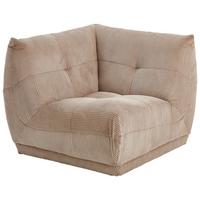 Modul Sofa Giselle Ecke B: 105 Cm Cord Taupe - Taupe, Trend, Textil (105/80/105cm) - Livetastic