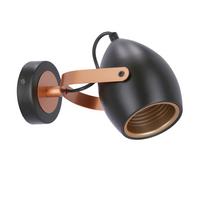 Wandleuchte 91-81391 - Schwarz, Design, Metall (16/23/10cm)