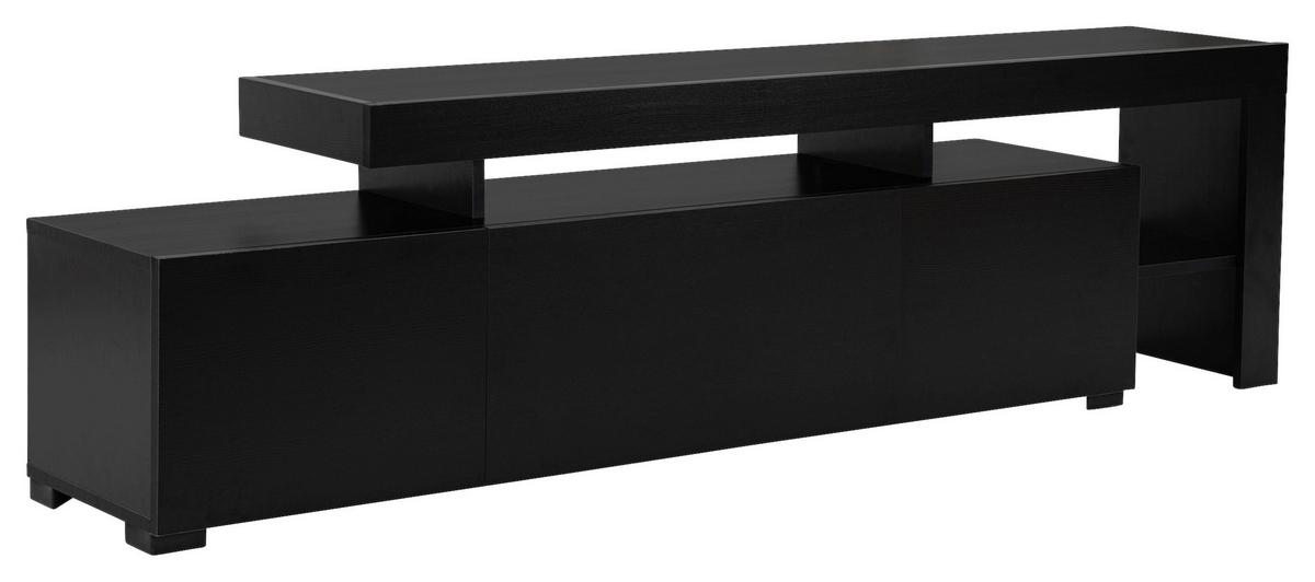 TV-ELEMENT Schwarz B: 192cm - Schwarz, MODERN, Holzwerkstoff (192/53/37cm)