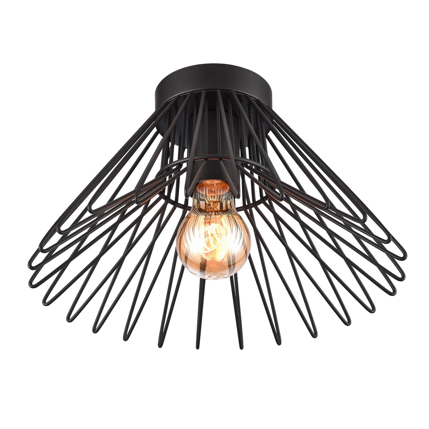Deckenleuchte 5069/plp - Schwarz, Design, Metall (30/18cm)