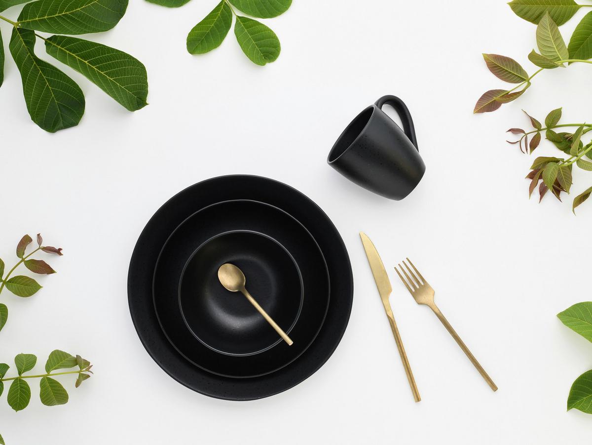 Kombiservice Magic Black Coup 8--Teilig., Schwarz - Schwarz, Basics, Keramik - Creatable