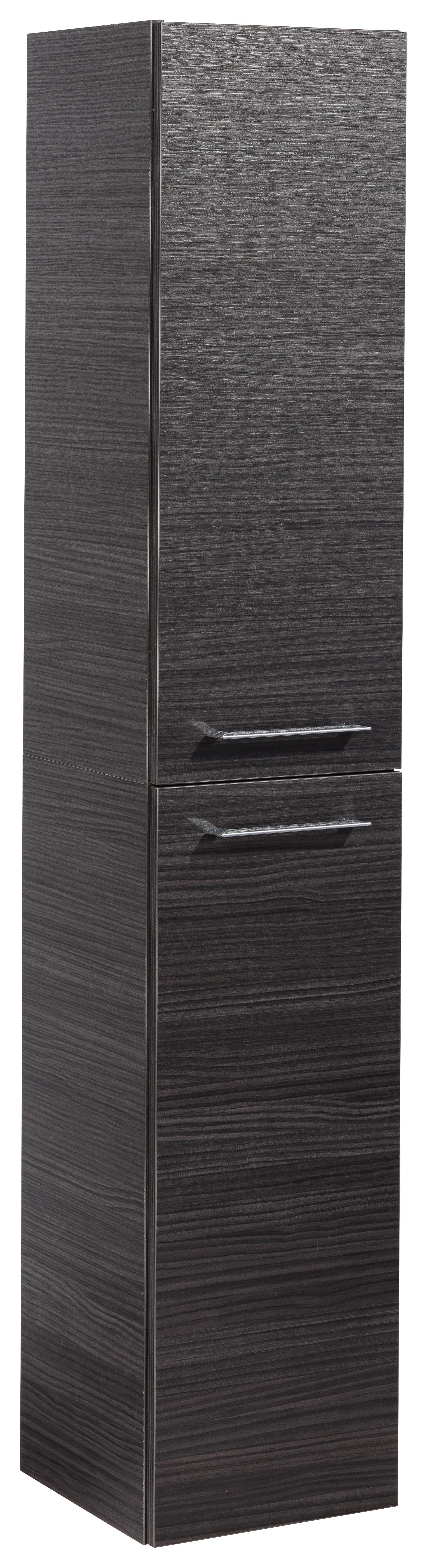 Hängender Hochschrank B.perfekt B: 30 cm Dunkelbraun - Dunkelbraun, MODERN, Glas/Holzwerkstoff (30/159/32cm) - MID.YOU