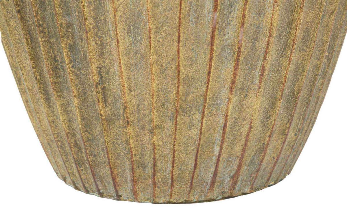 Vase Breeze Pot Olivgrün B: 25 Cm - Olivgrün, Basics, Metall (25/52.5/25cm)