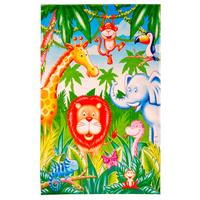 Kinderteppich Tiere Grün Lovely Kids 100x160 Cm - Grün, Trend, Textil (100/160cm)