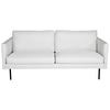 2-Sitzer-Sofa Zoom - Creme/Schwarz, Design, Textil/Metall (180/78/80cm) - Livetastic