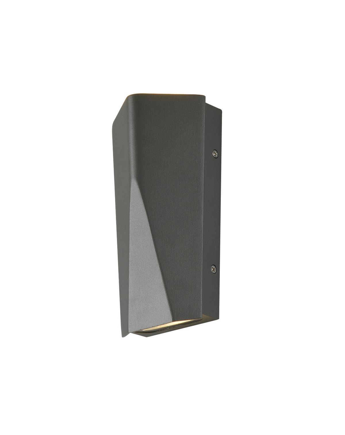Außenwandleuchte Tay 4,5w Aluminium, Wandmontage - Anthrazit, Design, Metall (20/10,6/6,2cm) - Trio Leuchten