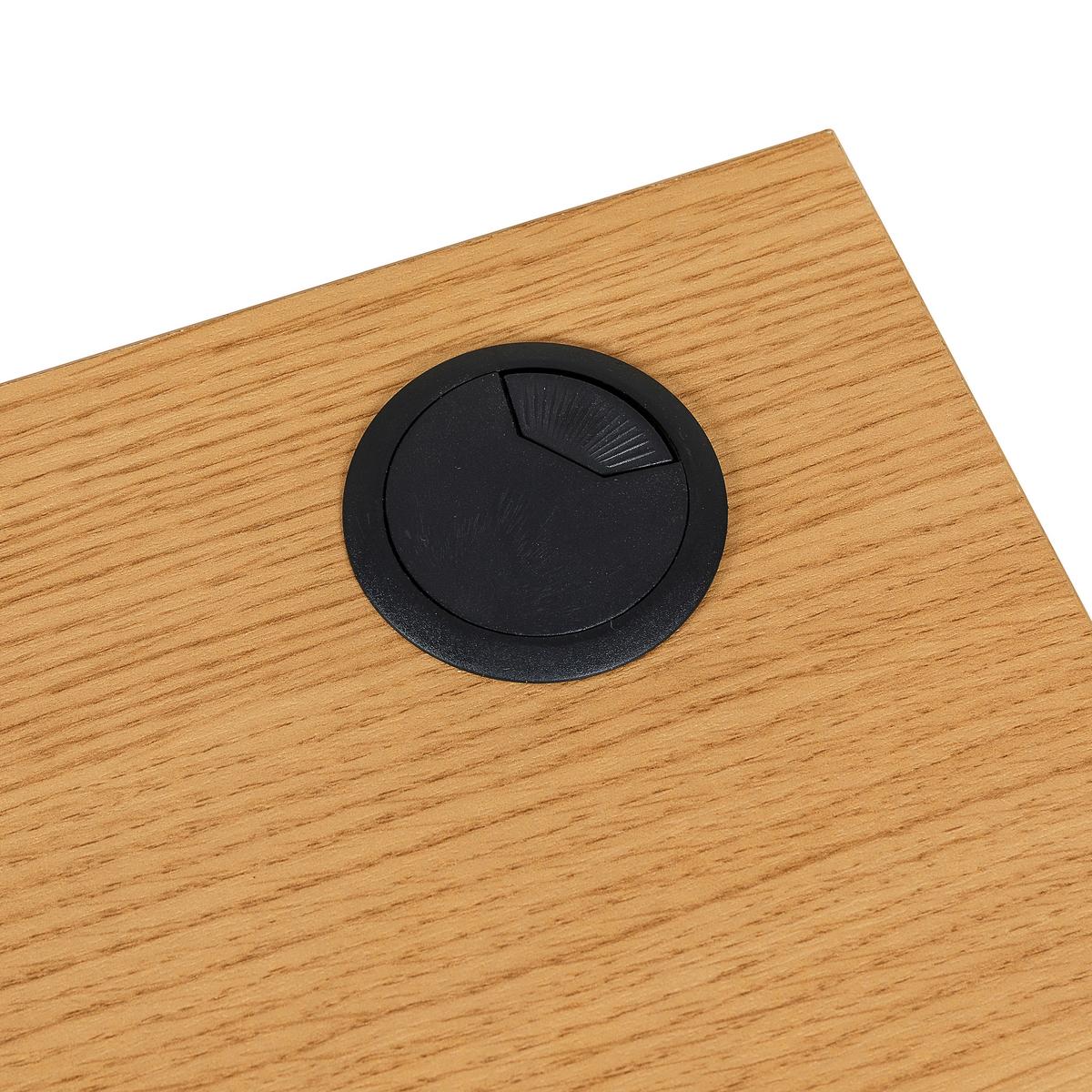 Schreibtisch Weiß/Eichefarben B: 120 cm - Eichefarben/Weiß, MODERN, Holzwerkstoff (120/50/78cm) - MID.YOU