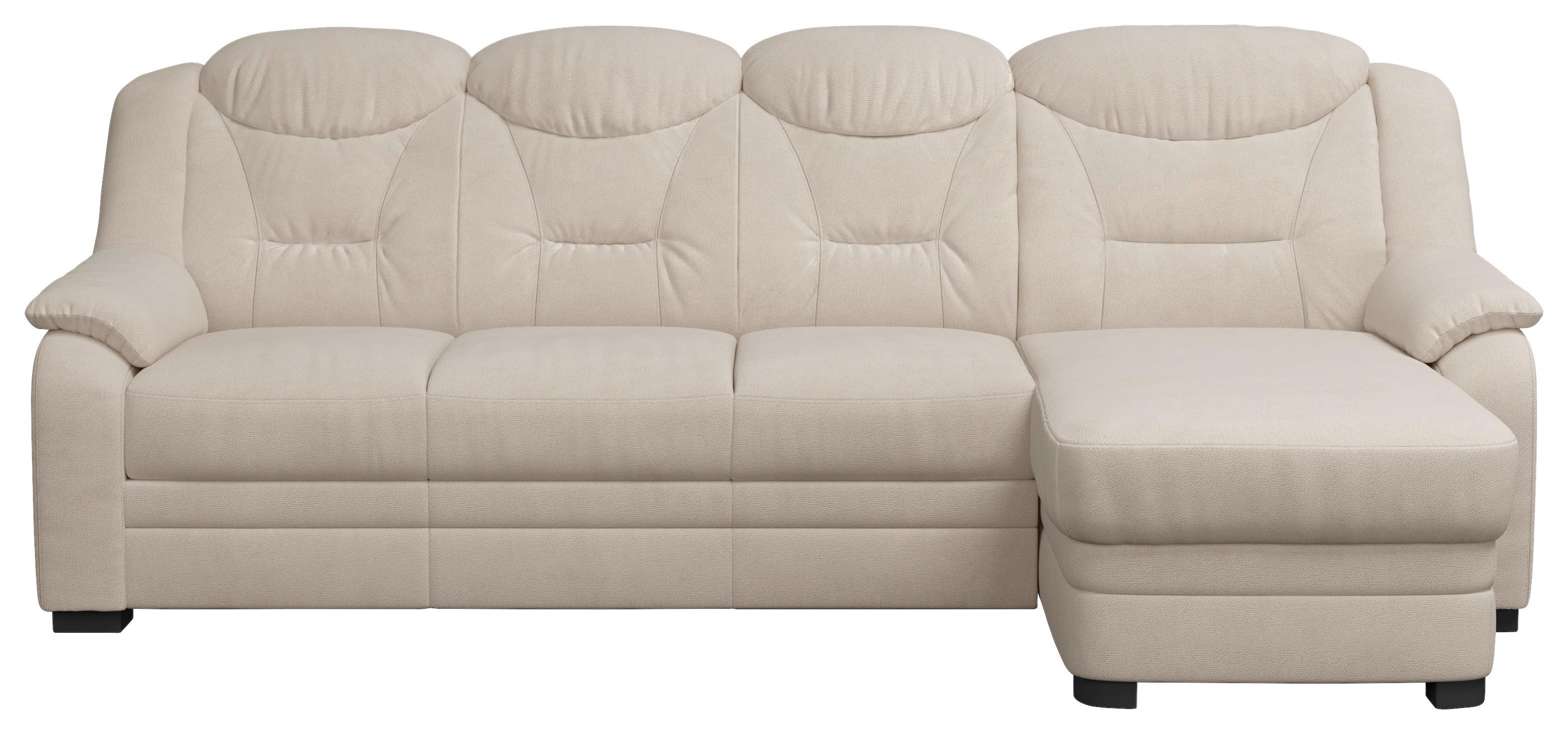 Ecksofa Marcus Beige S: 257x162 cm - Beige/Schwarz, Basics, Textil (257/162cm) - MID.YOU