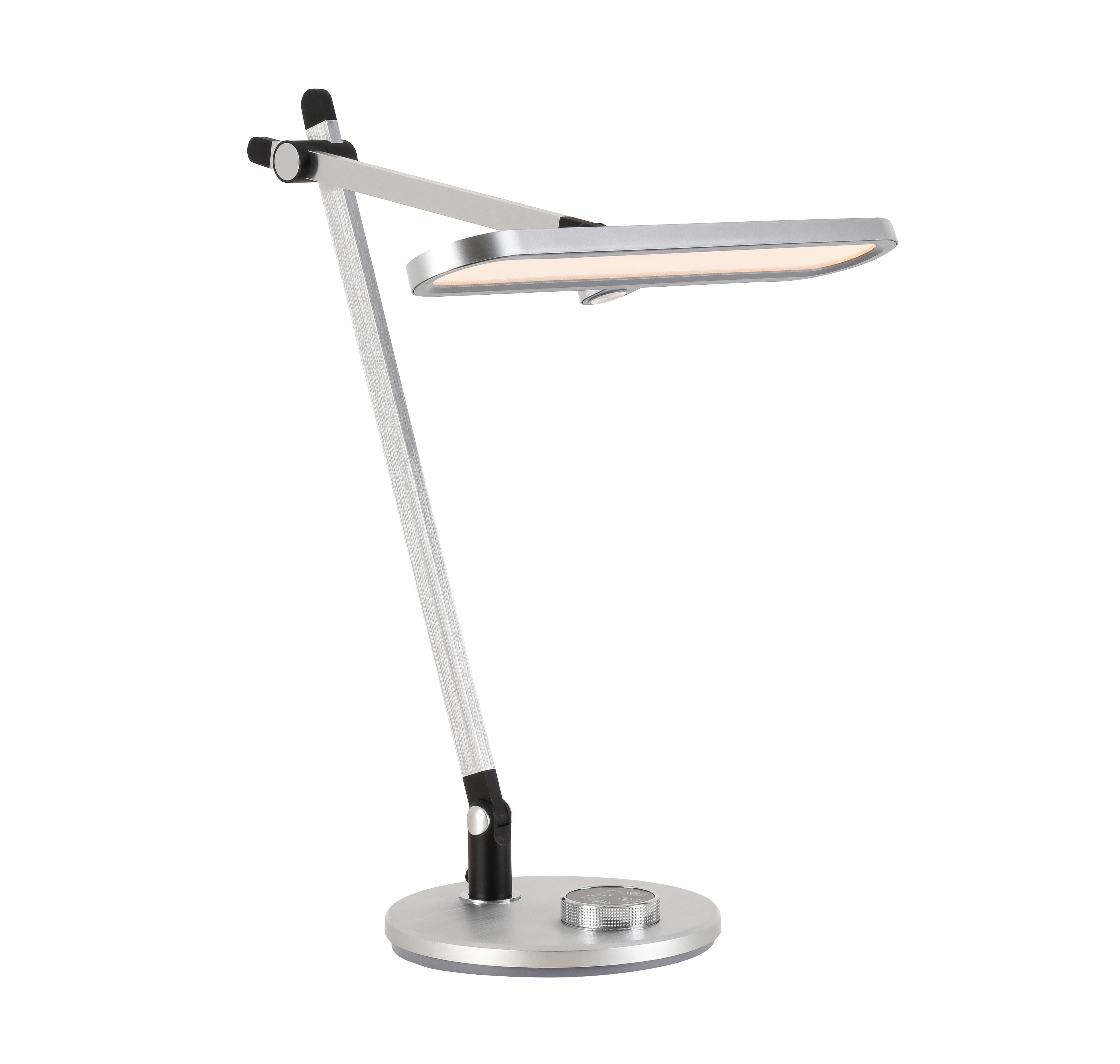 Stolná LED lampa MIMI, V:20cm - čierna/hliníková, Modern, kov/plast (37/20/53cm) - Modern Living
