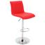 Barhocker Party Rot - Chromfarben/Rot, MODERN, Textil/Metall (43/91-112/54cm) - Luca Bessoni Barhocker Party Rot - Chromfarben/Rot, MODERN, Textil/Metall (43/91-112/54cm) - Luca Bessoni