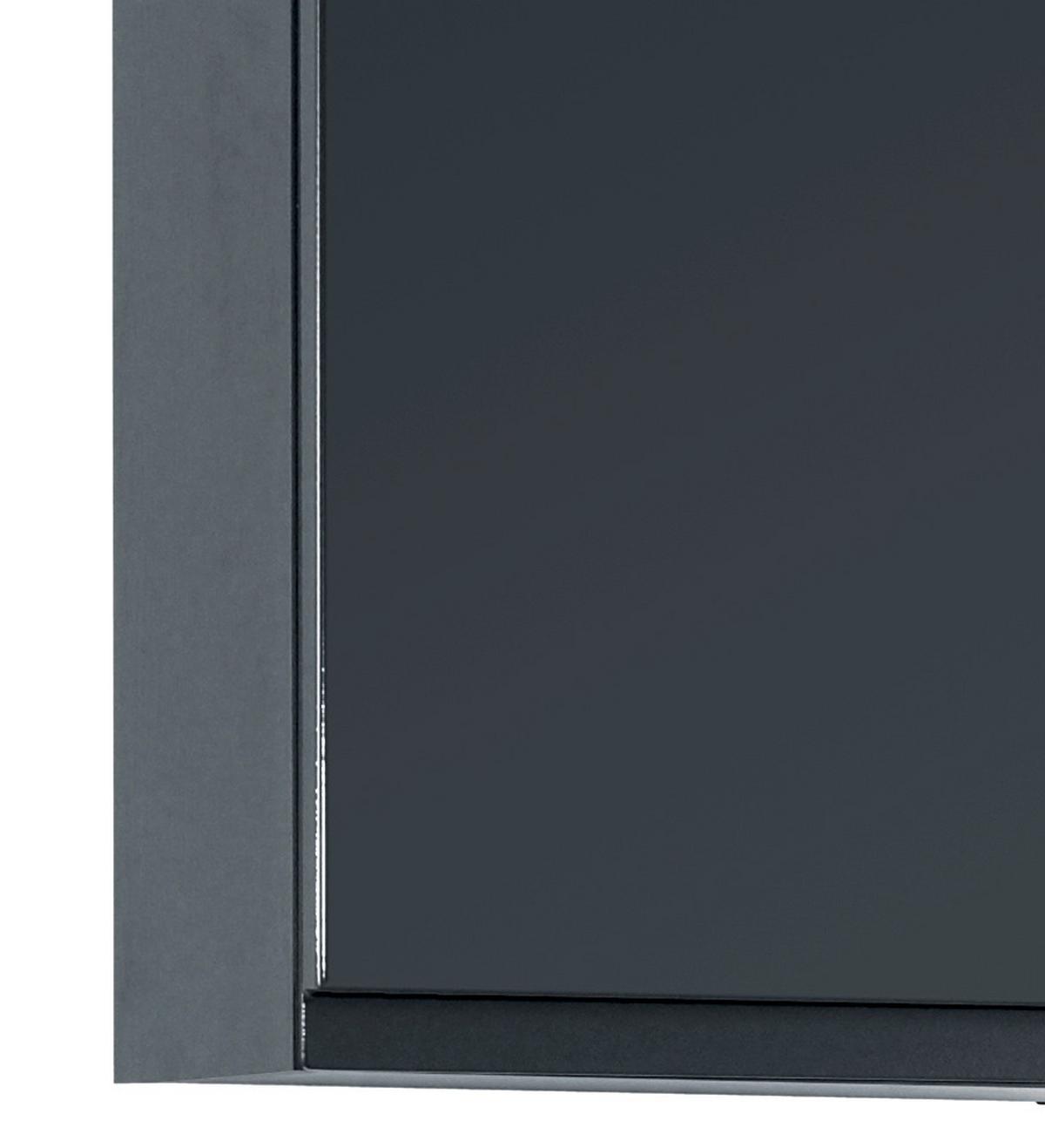 Hängeschrank Cardiff B: 40 Cm Graphit Dekor Mit Türdämpfer - Graphitfarben/Grau, Design, Holzwerkstoff (40/64/20cm) - Held