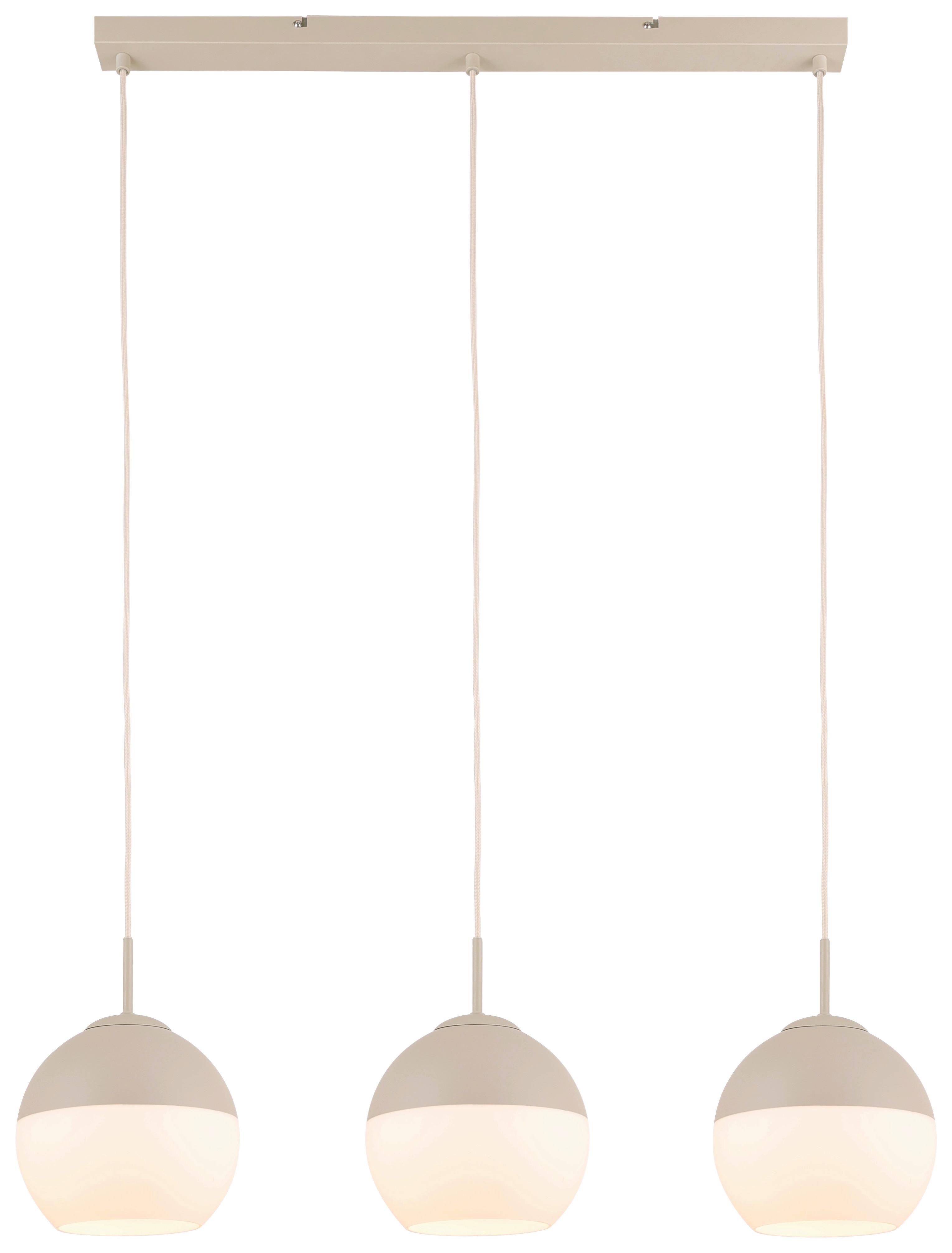 ZÁVESNÉ SVIETIDLO ULLA - piesková, Modern, kov/sklo (90/20/120cm) - Mömax