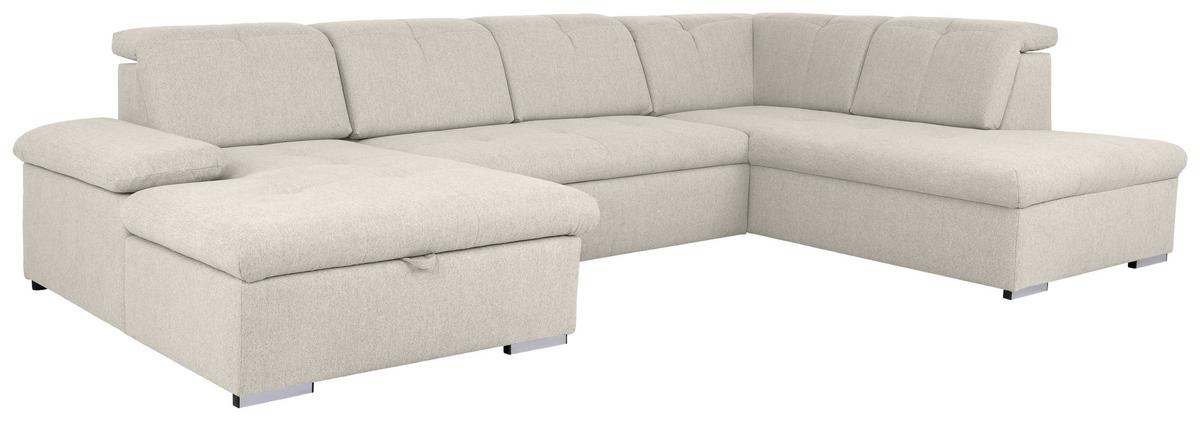 Wohnlandschaft Ramzes Beige U: 173x328x215 cm - Beige/Grau, Design, Textil (173/328/215cm) - MID.YOU